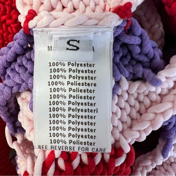 NEW Aknvas Hayley Open Work Braided Weave Woven Chunky Sweater Sz S - Picture 9 of 10